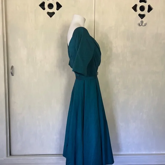 Gorgeous semi formal raw silk dress - Picture 12 of 16